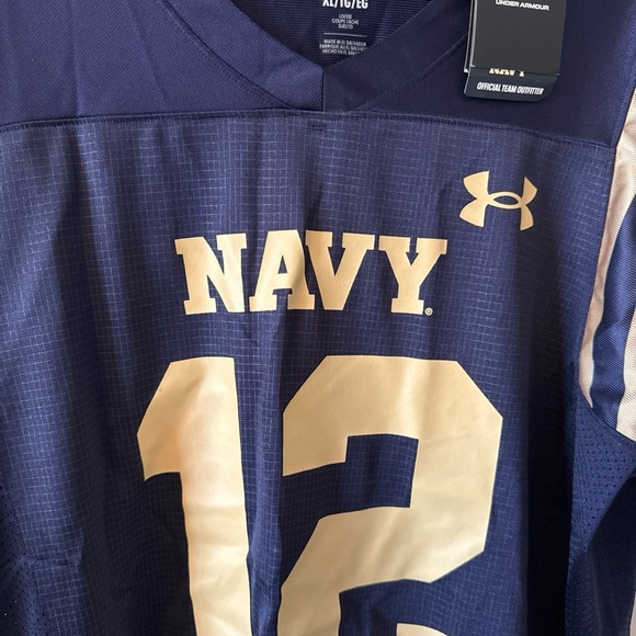 Under Armour Men's Navy and Gold Jersey - Picture 2 of 6